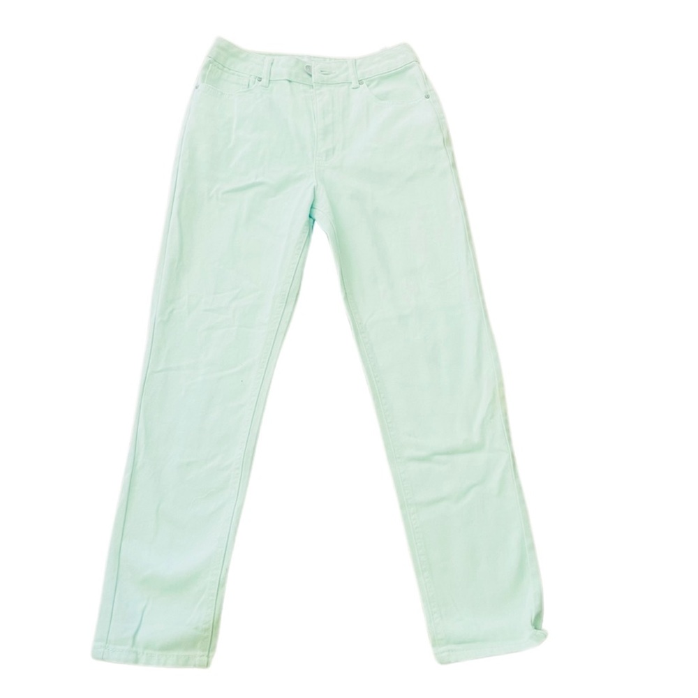 Refuge Denim Mom Jeans, mint green, like new, perfect condition Size 1
